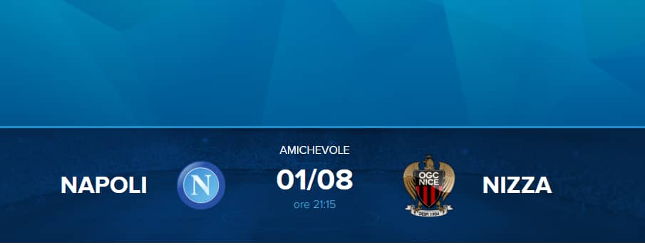 Napoli Nizza in TV