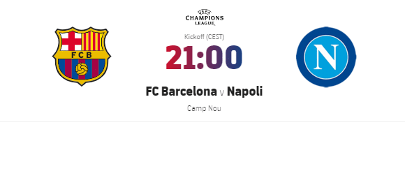 Barcellona Napoli diretta streaming
